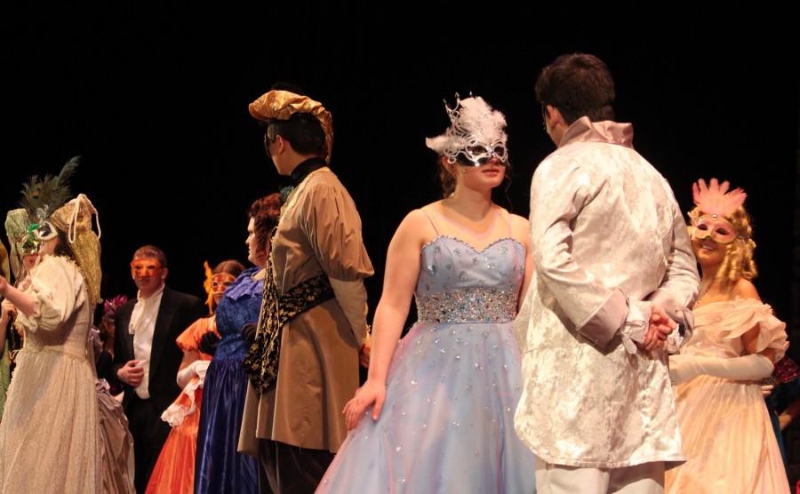 The cast of Cinderella performs in dress rehearsal the week before opening night, April 14.