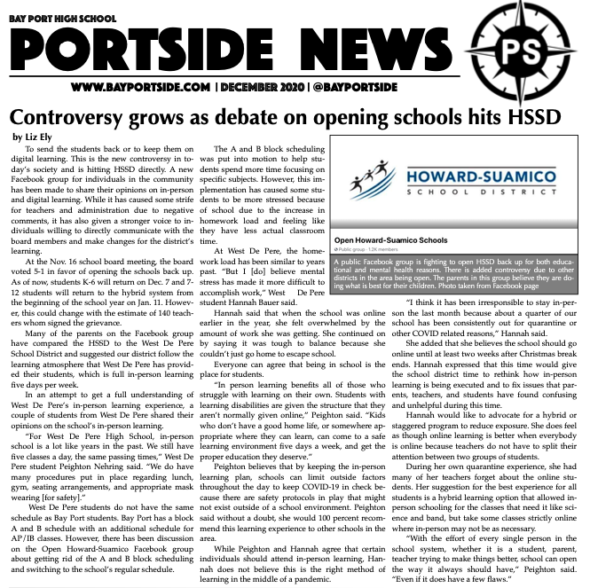 Portside News December 2020 Edition